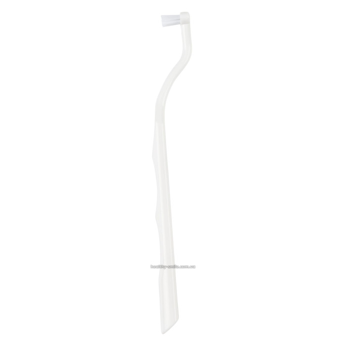 Toothbrush for braces, implants and dentures, White